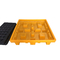 टोट्स केमिकल आईबीसी टोटे स्पिल कंटेनमेंट के लिए पीले प्लास्टिक स्पिल पैलेट्स: