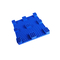 1200 * 1000 * 150 मिमी प्लास्टिक शिपिंग पैलेट ब्लू सॉलिड टॉप रैकेबल पैलेट