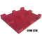 एसजीएस कस्टम प्लास्टिक पैलेट वर्जिन एंटी इम्पैक्ट एचडीपीई पैलेट रेड